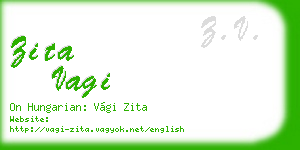 zita vagi business card
